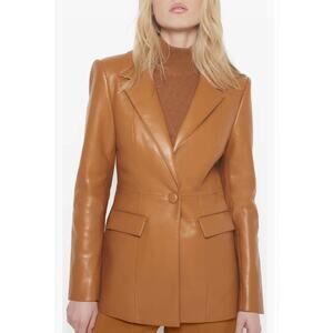 AS by DF | Women's Small Finn Recycled Leather Blazer in Black